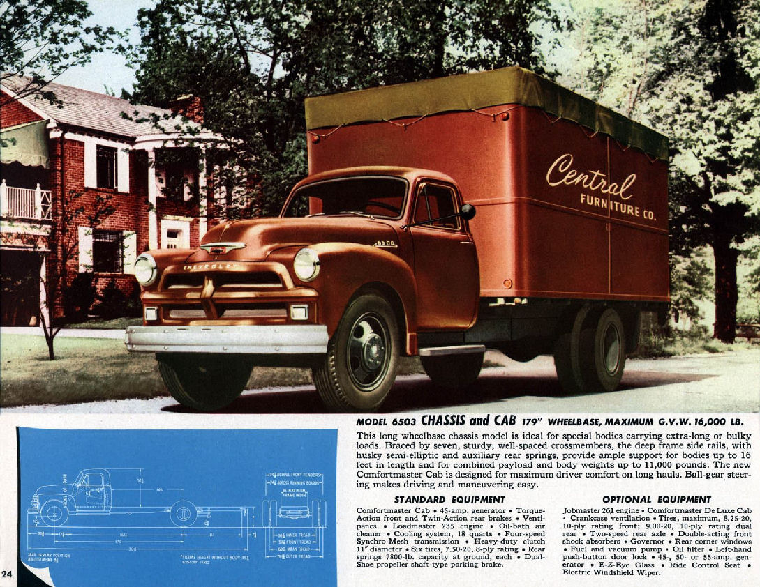 1954 Chevrolet Trucks Brochure Page 39